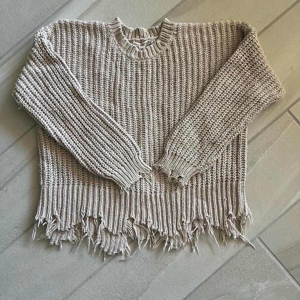 Women's Cream Chelsea & Violet Sweater